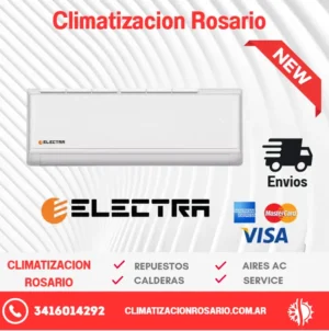 Aire Acondicionado SPLIT 2600 W ELECTRA R410 A ON-OFF sku11120