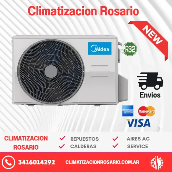 Aire Acondicionado SPLIT 3600 W MIDEA INVERTER R32 A++ sku11138