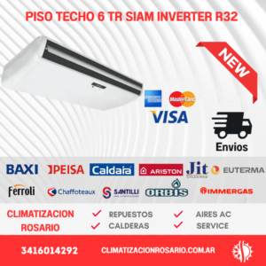 Aire Acondicionado PISO TECHO 6 TR SIAM INVERTER R32  sku11197