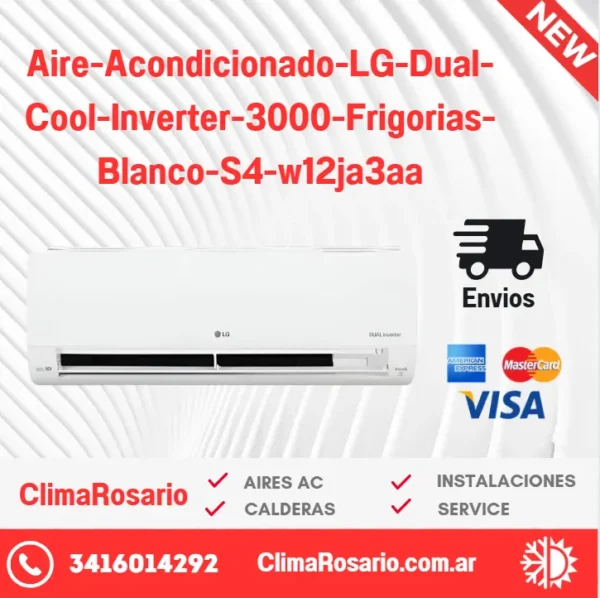 692be28282375.webp Aire-Acondicionado-LG-Dual-Cool-Inverter-Split-Frio-calor-3000-Frigorias-Blanco-220v--240v-S4-w12ja3aa sku11015