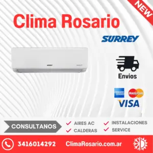 Aire Acondicionado SPLIT 3430 W SURREY PRIA EVOL ON OFF 553GFQ1201F sku11141